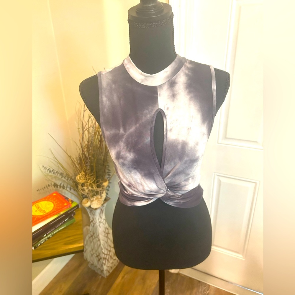 Sexy Tye Die shirt somewhat of a “CROP TOP”